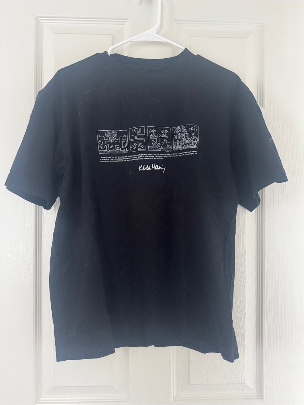 Uniqlo Black Keith Haring Graphic Tee